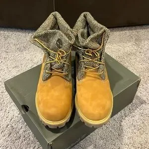 Timberland | Shoes | Timberland X Harris Tweed Roll Top Boots